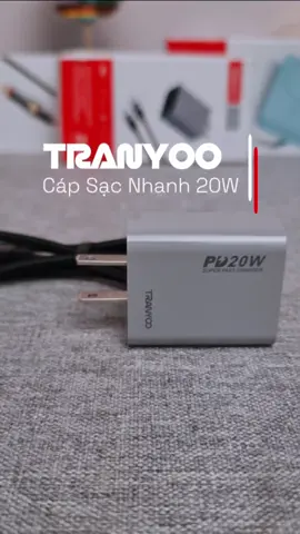 Bộ Cáp Sạc Nhanh PD 20W TRANYOO #capsacnhanh #capsacnhanh20w #capsac #tranyoo #dientutienich 