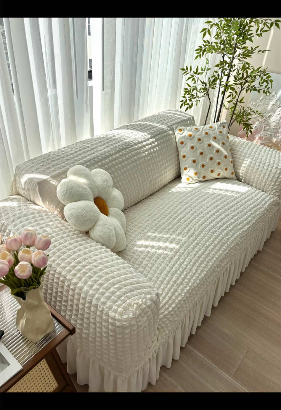 Suitable All Types Sofa!🛋🤩Thick Seersucker Sofa Cover with Skirt 1/2/3/4 Seater✨L Shape Sofa Cover Couch Slipcover 🛋Aesthetics Sofa Covers #lshapesofacover #sofacover #sofacovers #sofacoverset 