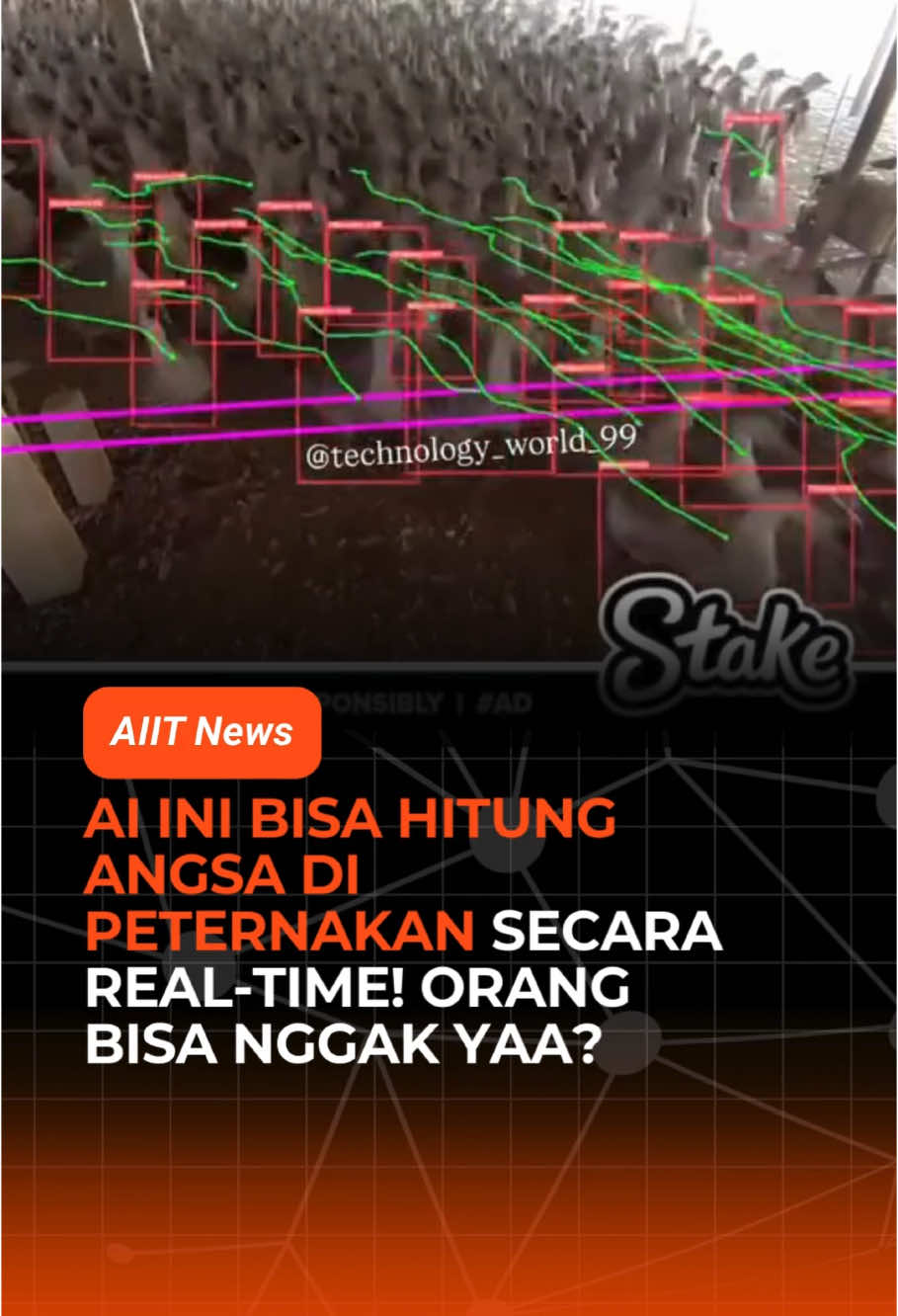 Sebuah sistem AI canggih kini mampu menghitung jumlah angsa di peternakan dengan akurasi tinggi menggunakan teknologi vision tracking secara real-time. Inovasi ini membantu meningkatkan efisiensi operasional sekaligus mengurangi ketergantungan pada tenaga manual. Sumber: technology_world_99 #ai #semuaharusngertiai 