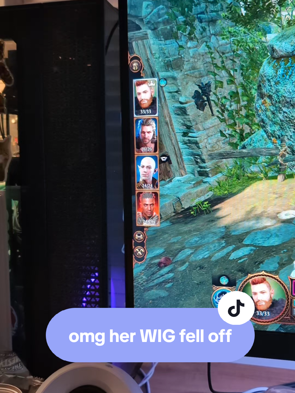 i leveled astarion up and his wig fell off lmaooo #bg3 #astarion #astarionbg3 #bugs #mods #shesbaldandshestourturingpplwhohavehair #astariontok 