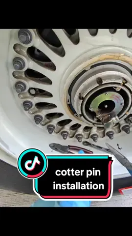 Cotter pin installation on Airbus A330 Main Wheel Cross Bolt #raybanmeta #aircrafttechnician @#aircraftmaintenance #aviation #fyp #engineering