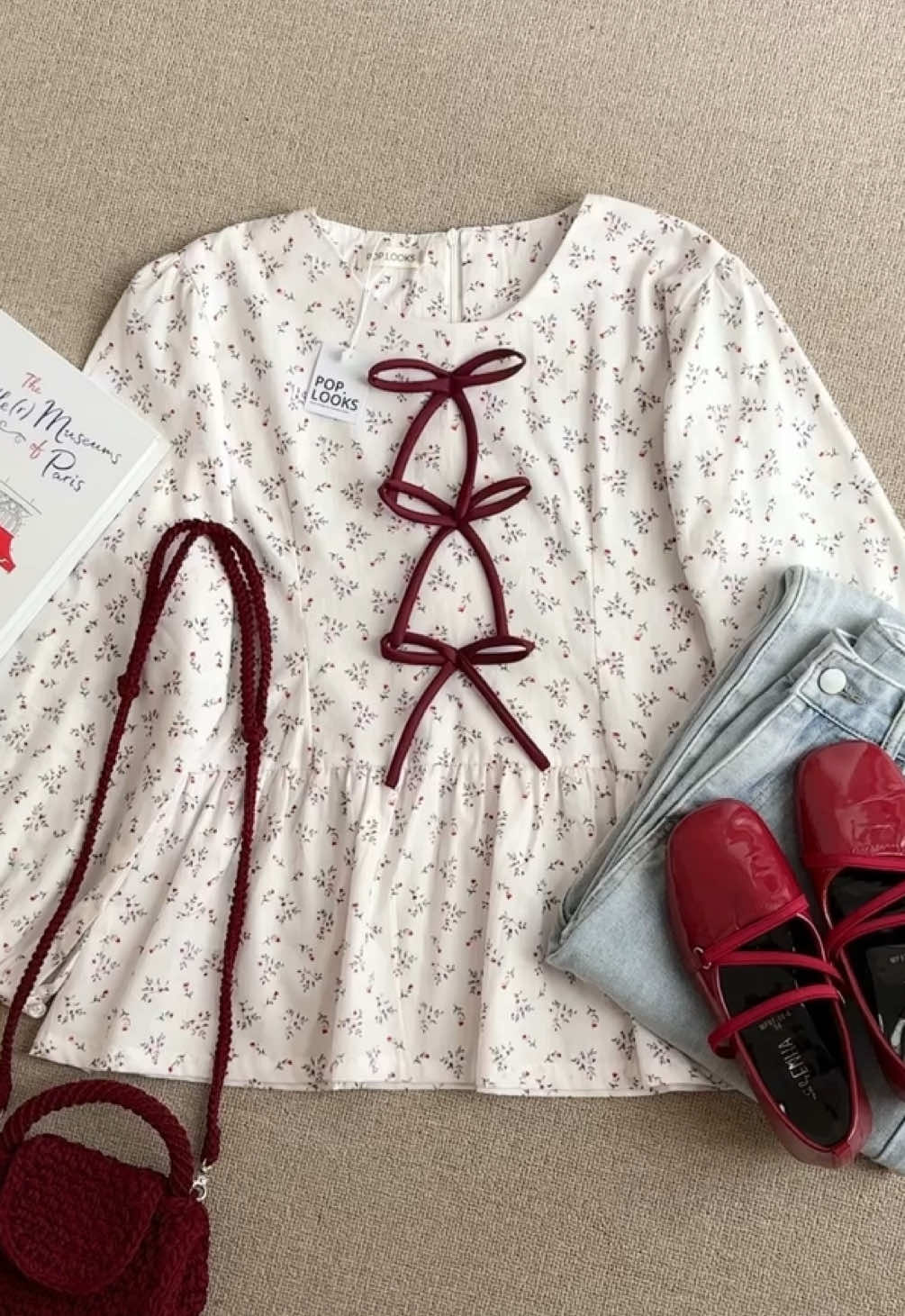 restock - gardenia ribbon blouse “primrose” #outfitideas #ribbon #poplooks 
