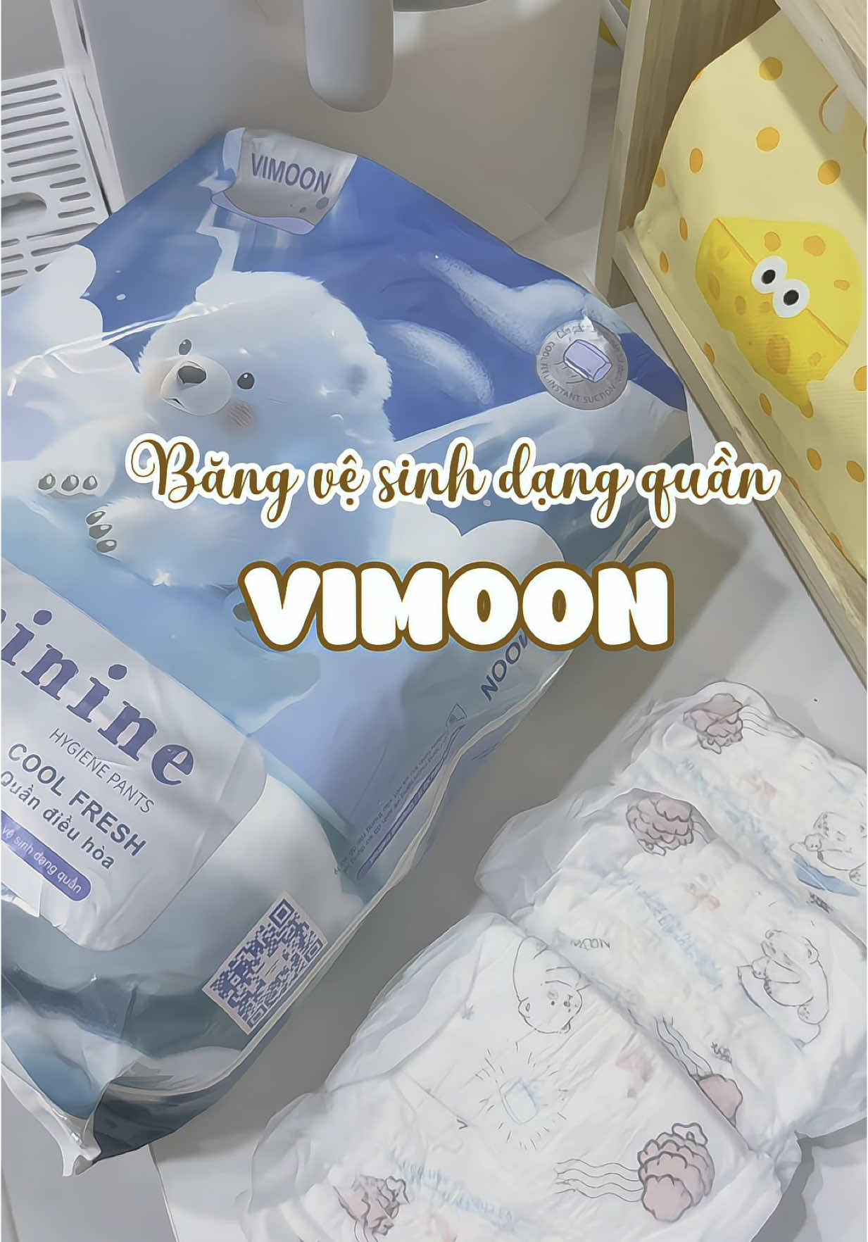 Tới ngày 🍓 rụng ko lo nữa roài #nhàcóhaiebé #embenivaken #xh #vimoon #bangvesinhdangquan #bangvesinhsausinh #fyp #abcxyz #mebimsuachamcon 