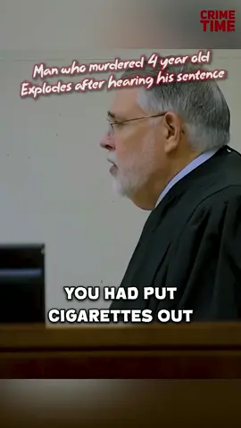 Man who mrdered 4 year old explodes after hearing his sentence#Cops #police#policeofficer