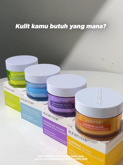 kalo kulit kamu butuh yang mana nih Zestie? Yuk pakai Moisturizer dari Azarine sesuai dengan kebutuhan kulitmu💛 #azarine #azarineproduct #azarineskincare #azarineskincareroutine #skincaretips #skincareproducts #skincareroutine #azarinemoisturizer #moisturizerazarine #moisturizerkulitkering #moisturizerbrightening #fyp