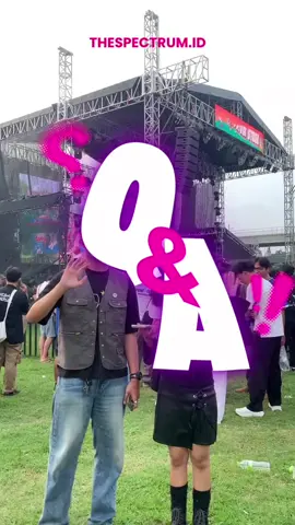 Q&A bareng Spectrum🗣  Tanya-tanya keseruan Mugal People di konser Music Gallery 2025🙌🏻 Gimana menurut pendapat lo tentang konser tahunan ini!! @The 15th Music Gallery  #TheSpectrumId #MusicGallery #Q&A #Konser