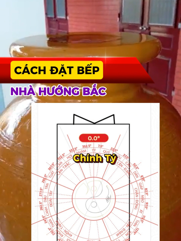 Trả lời @127vuitrekhoe nhà hướng Bắc thì đặt hướng nào thầy ơi  #phongthuy #phongthuybep #noithat #nhadep #meohay #thaythanhphongthuy 