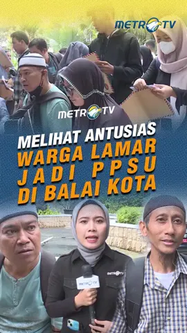 Pemerintah Provinsi Jakarta masih membuka lowongan kerja penyedia jasa lainnya termasuk posisi petugas PPSU 2025.  #tiktokmetrotv #tiktokberita #viral #fyp #beritaviral #jakarta #lowongankerja #PPSU #2025 #pemprov