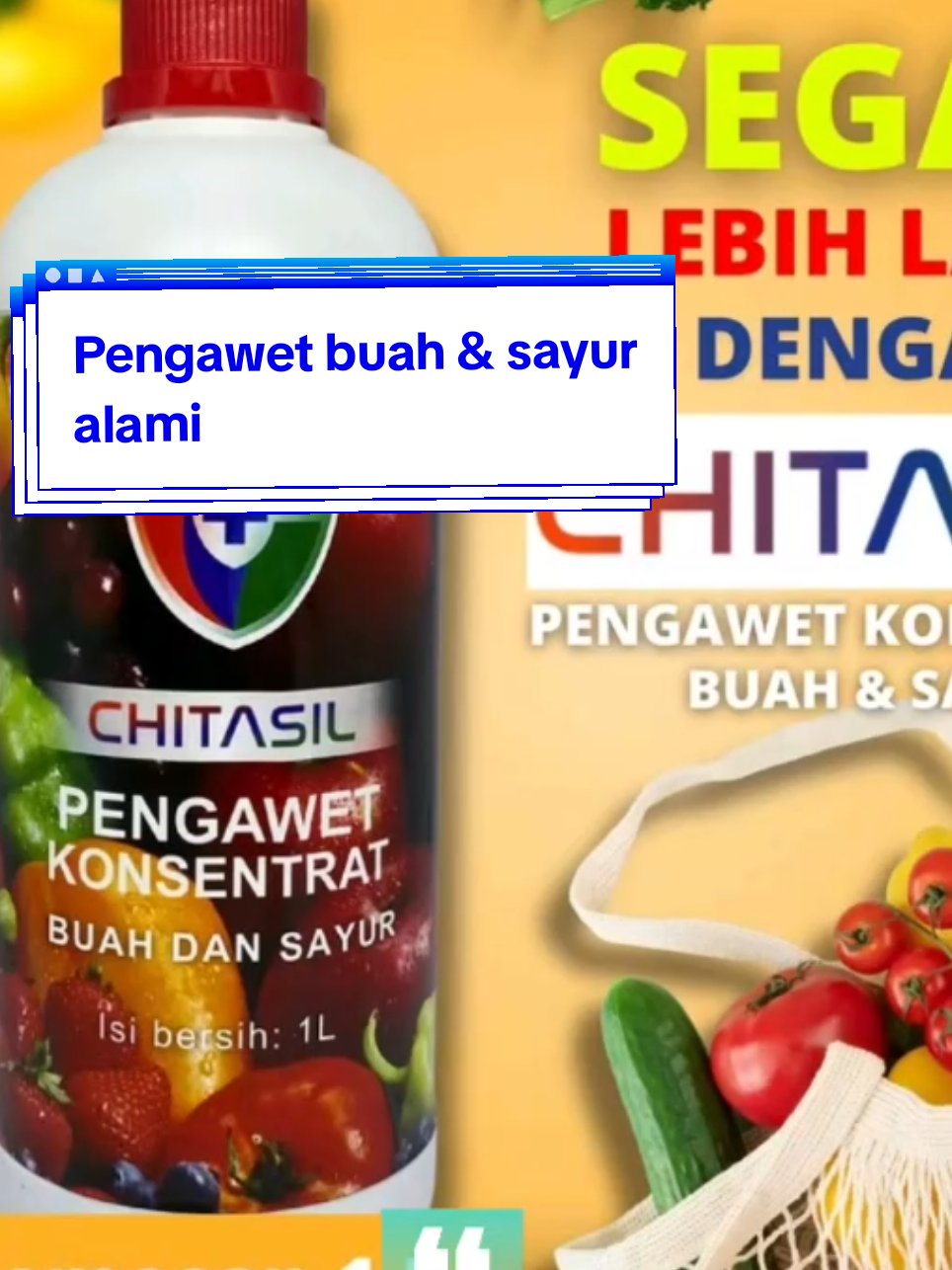Pengawet buah dan sayur alami#chitasil #pengawetbuah #pengawetsayur #pengawetkonsentrat #wibgajian#pengawetalami 