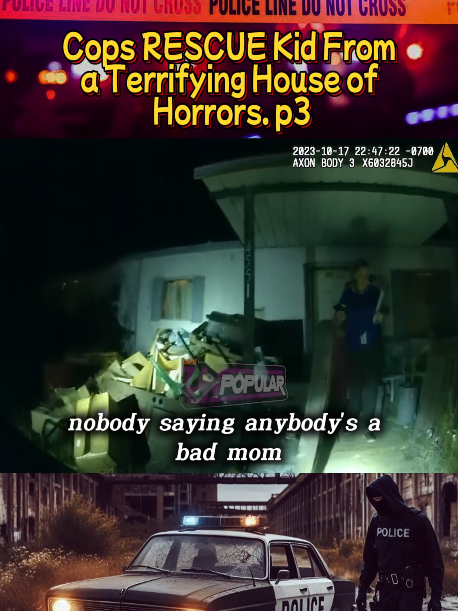 Cops RESCUE Kid From a Terrifying House of Horrors P3 #cops #copsoftiktok #police #policeoftiktok #bodycam #foryoupage