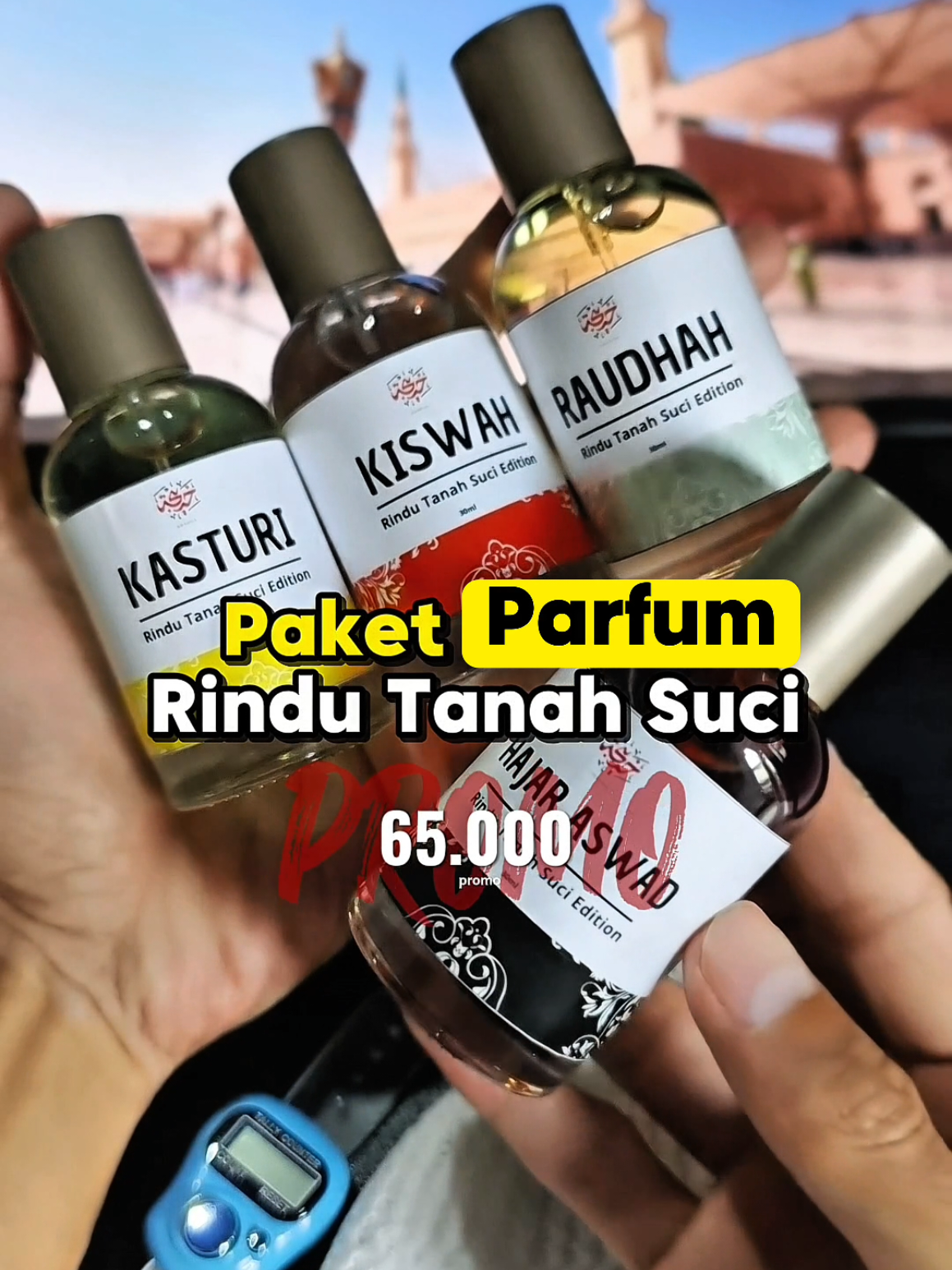 Paket Farfum rindu tanah suci lagi promo dan free peci + tasbih digital #farfum #tasbihdigital #parfummurah #parfumtahanlama  #farfumviral #tanahsuci #tanahsucimekah🕋 #parfum #parfumnonalkohol 