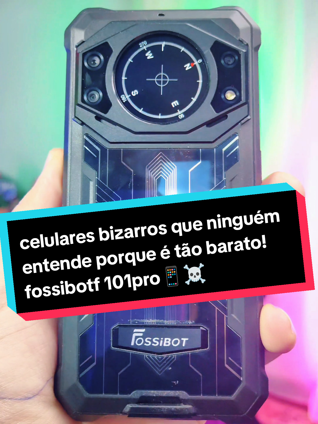 celulares bizarros que ninguém entende porque é tão barato!fossibotf 101pro📱☠️😯 #fossibotf101pro #foryoupage  #indestrutivel #celulares #tecnologia #2025 #celularesbomebarato #fyp 