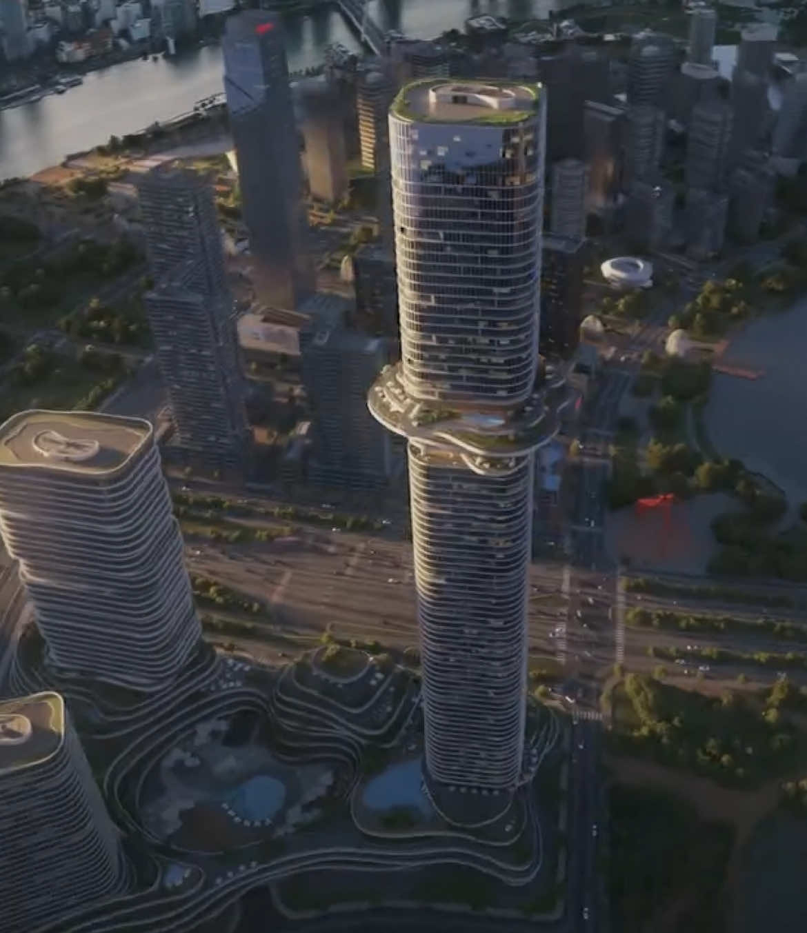 Phối cảnh của toà tháp Empire City 88 Tầng cao nhất Hồ Chí Minh trong tương lai #empirecity 
