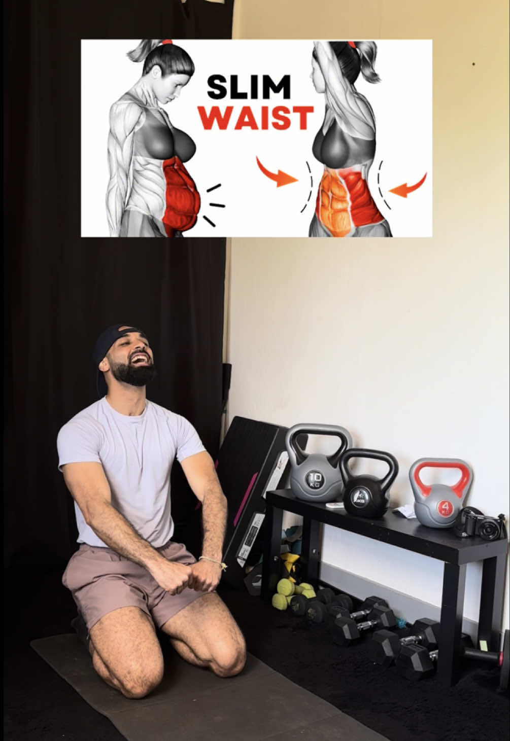 Get slim waist with this exercises 🔥 Save/share/like/comment🙌🏻 -6 exercises  -4 sets -40’sec work -20’sec rest -1 min rest between rounds  . #abs #homeworkout #Fitness #fatloss #gym #workoutmotivation #motivation #coach #fyp #foryou #explore 