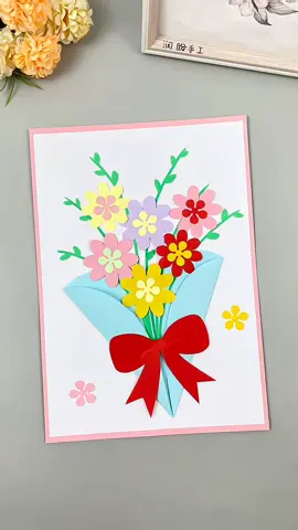 Make a beautiful flower bouquet for mother’s day | easy craft for kids #mothersday #mothersdaycraft #kidscraft #diygift #handmadegift #craftideas #creativecrafts #parentandchild #preschoolcrafts #artforkids #giftformom #easycrafts #funactivitiesforkids #holidaycrafts #cutecrafts 