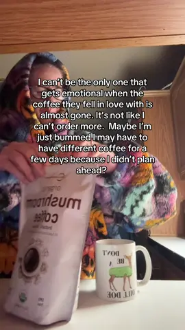 Guess I’ll have to go back to a regular ol cup of joe while I wait. I’ll be okay. But I’ll be better when the next bag from @Micro Ingredients arrives. Currently free 3 day shipping so maybe I can squeeze by.  #goodmorning #coffee #coffeetiktok #lionsmane #over40 
