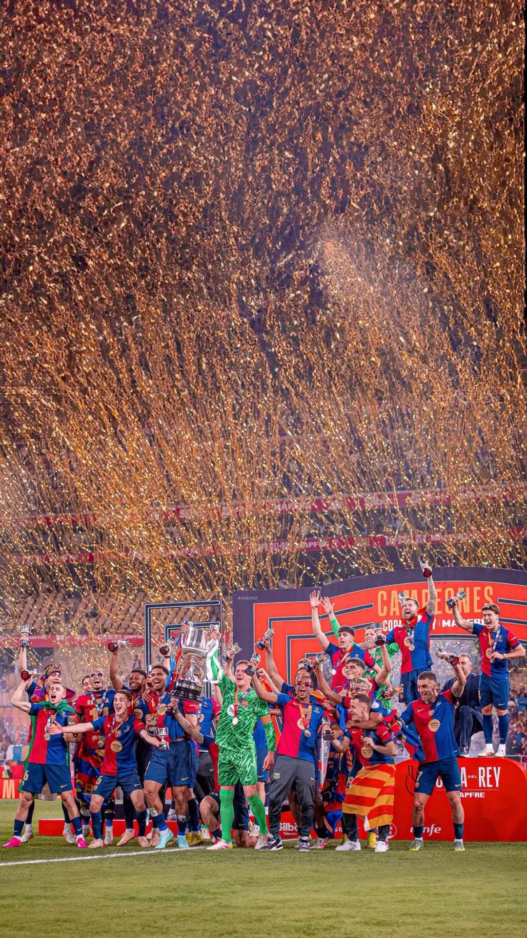 foto HD copa del rey 2025 #barcelona #barca #cules #madrid 