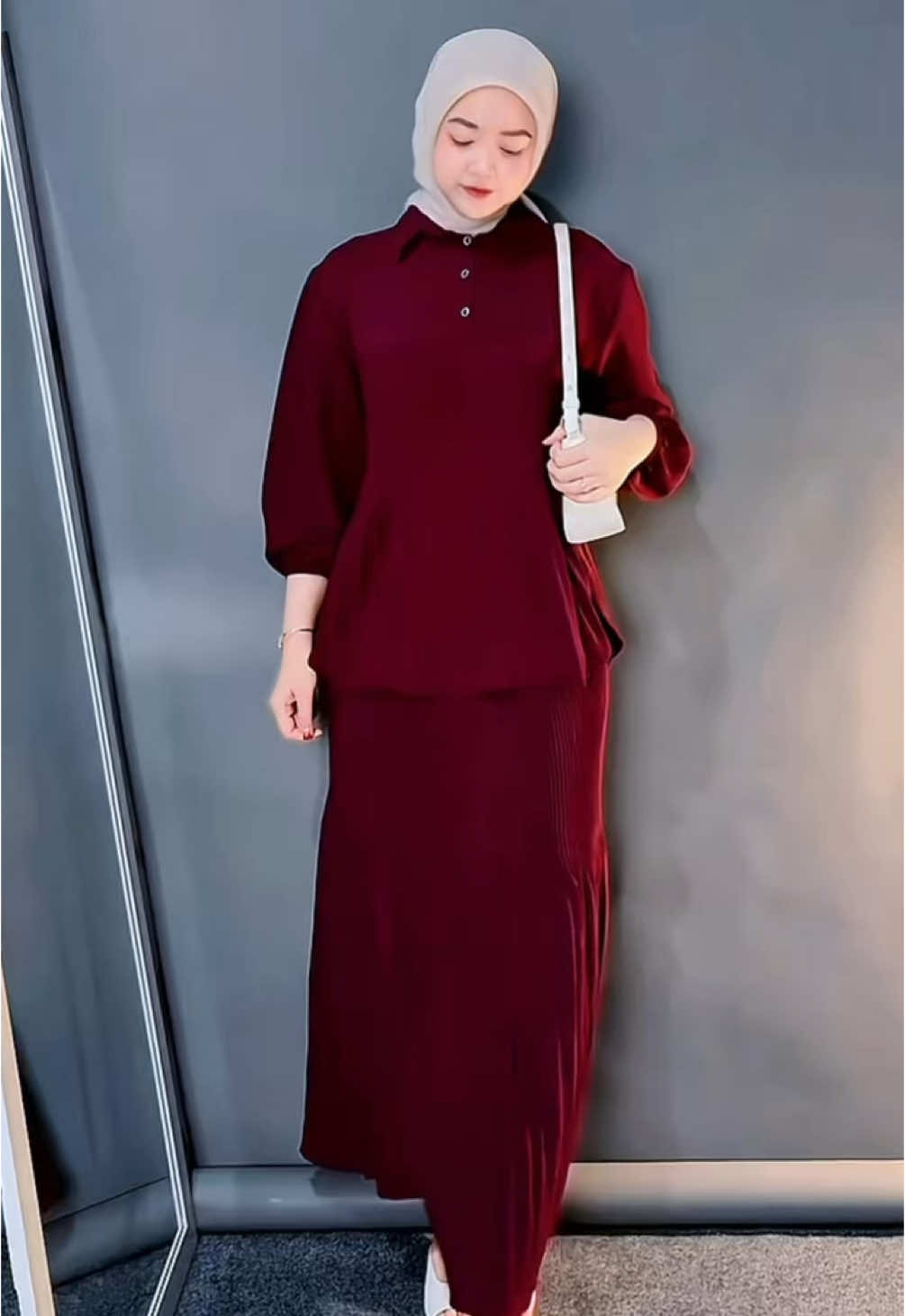 Rekomendasi one set cantik #oneset #OOTD #ootdhijab 