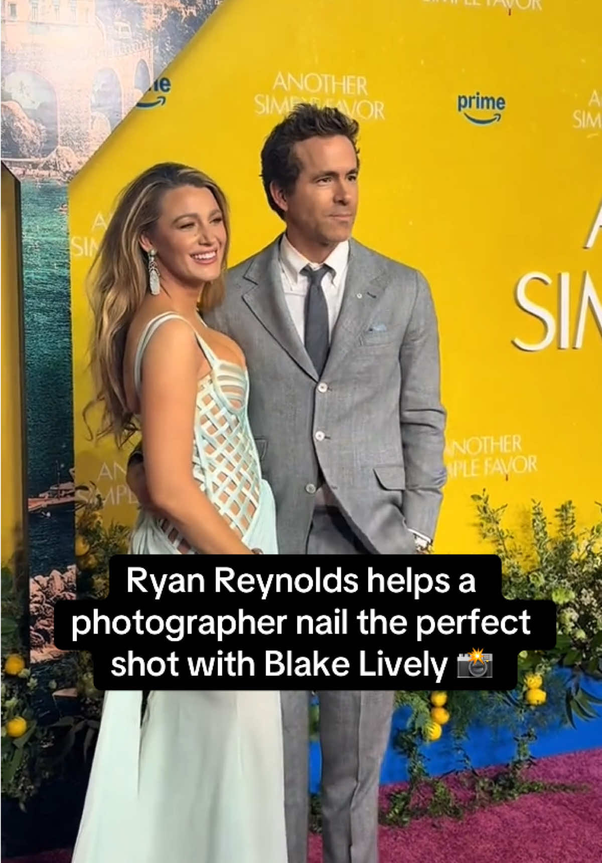 Ryan Reynolds and Blake Lively stepped out on the red carpet for the premiere of “Another Simple Favor” 💃🏻📸 #AnotherSimpleFavor #BlakeLively #RyanReynolds  