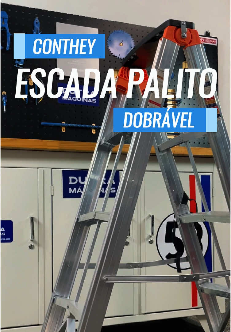 A Escada Dobrável Palito da Conthey combina perfeitamente eficiência e portabilidade, tornando-se uma solução versátil para várias aplicações. Acesse o nosso site e aproveite! . #escada #ferramentas #oferta #construcaocivil #oficina 
