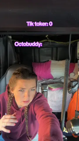 Real footage of my first (and last) time using this mount #trucktok #graveltrains #femaletrucker #oops #octobuddy #freightliner #6nz #cat 