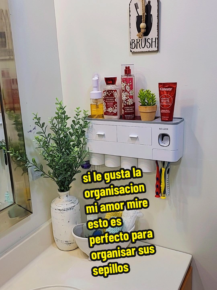 encantada se mira tan bonito mi baño y mis sepillos organisados #2-4#cup#toothbrush#holders#hogar#midia#adia#tiktokshop 