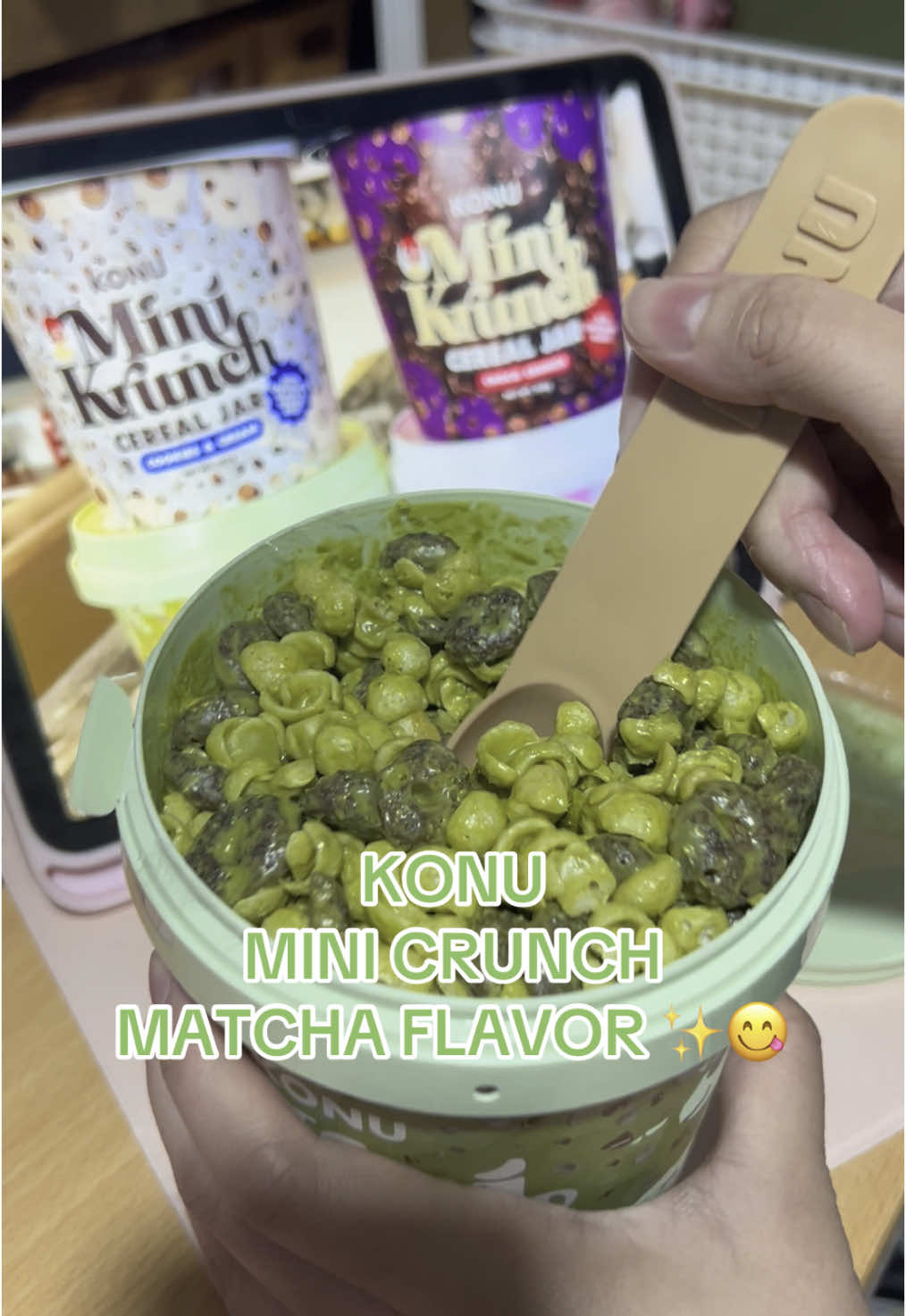 Matcha lover ifykyk 😋✨💚#konu #minicrunch #matchalover 