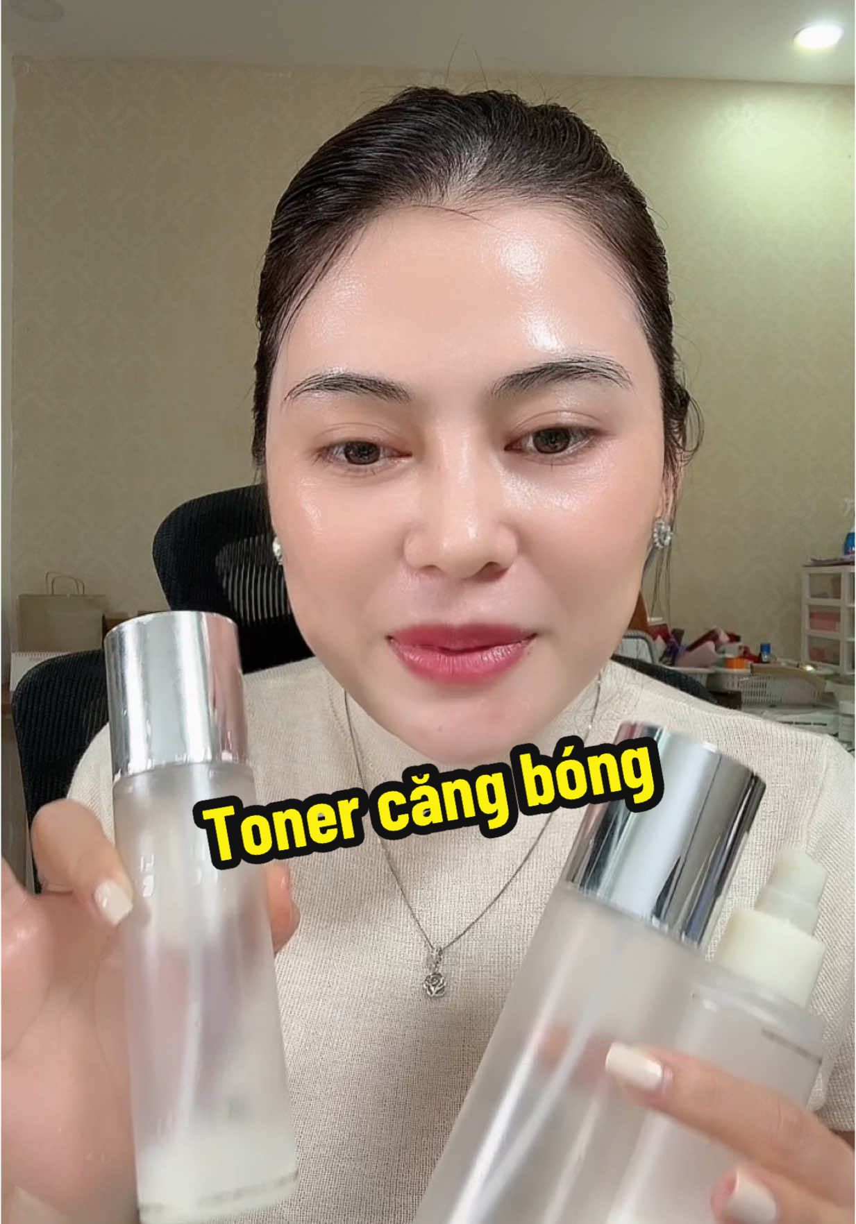 Xài toner mà da xịn gơ😍#leanontiktok #xuhuong #tiplamdep #skincare #lenhi #lamdep 