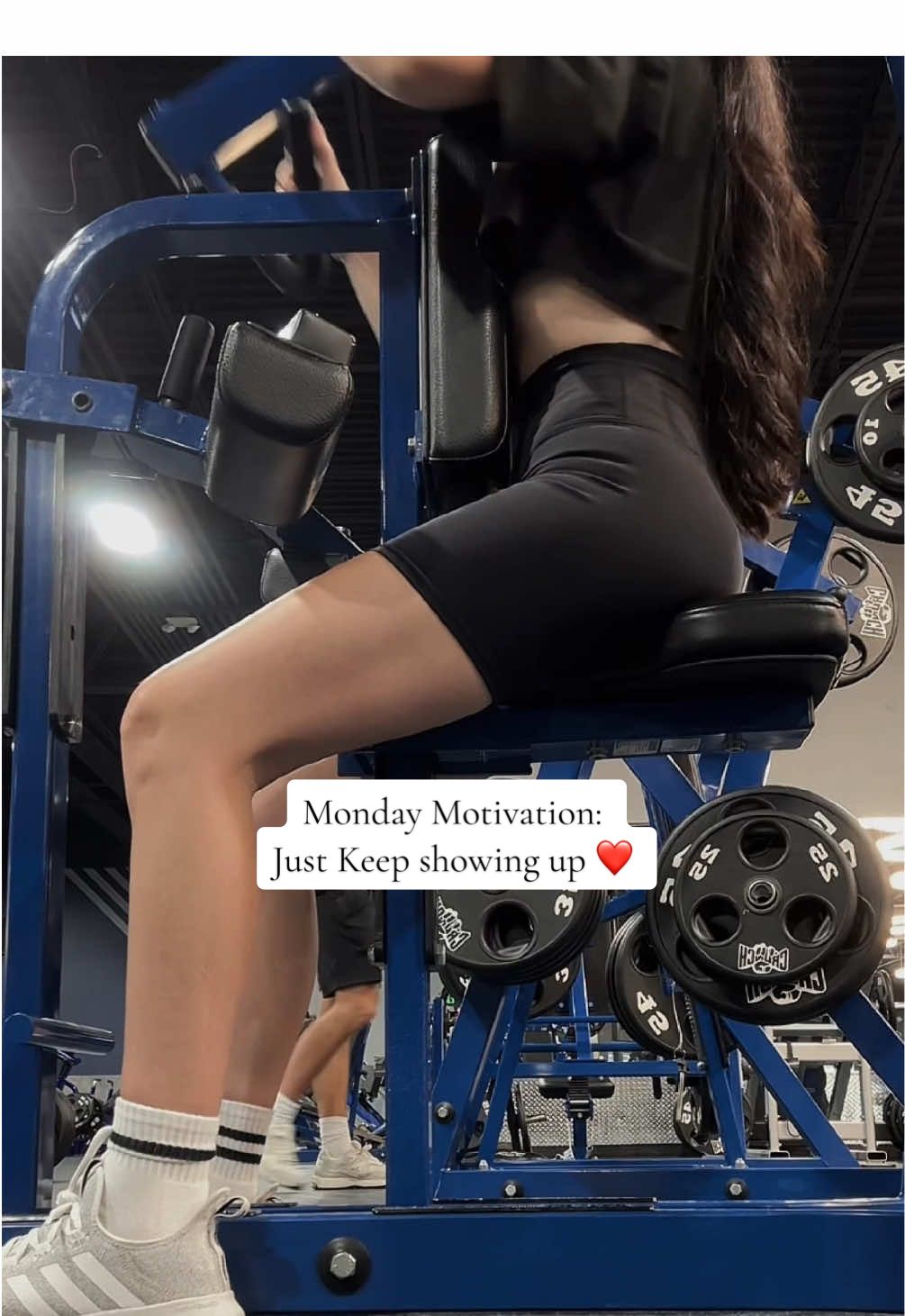 Monday Motivation: Just Show Up!! ❤️ #gymmotivation #mondaymotivation #fitnessjourney #mondayreset #wellnessjourney #fitmom #CapCut 