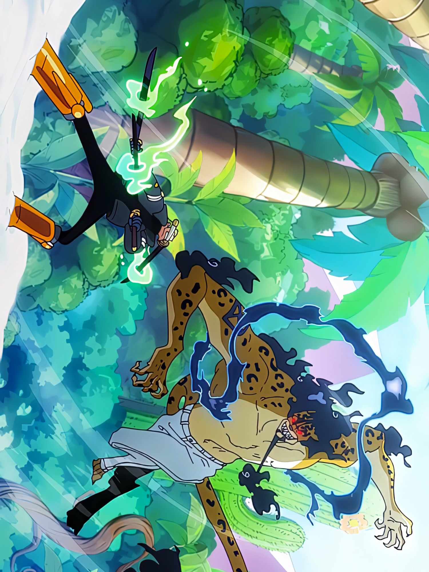 zoro vs lucci full fighr all fake #fyp #films #fantasy #animal #zoro #spiderman #filmclips #onepiece #animefyp #newtrend #kizaru #garp #transitions #4k