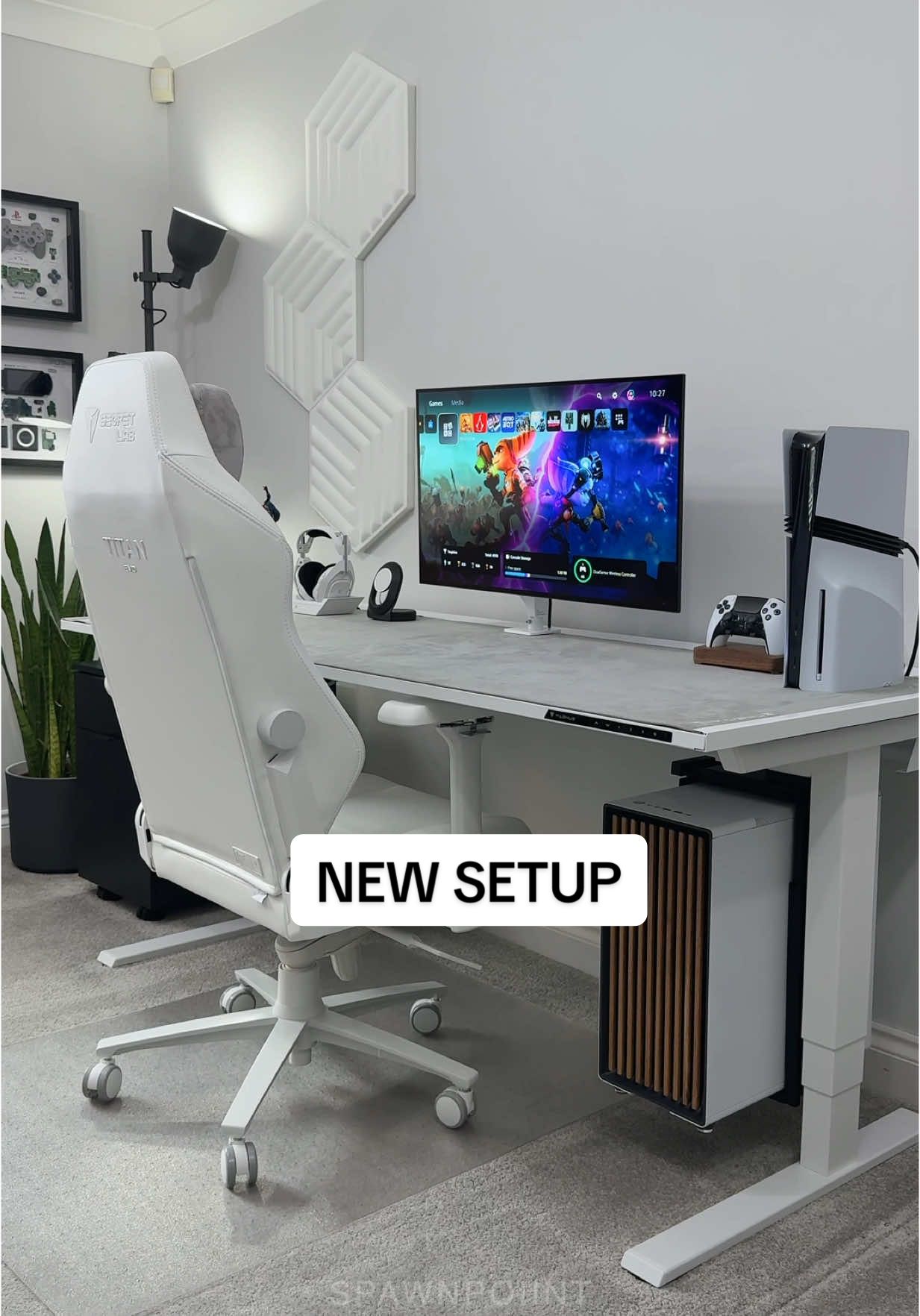 I built a new gaming setup for the PS5 Pro and PC (full tour on YT) #ps5 #ps5pro #GamingSetup #pcgaming #unboxing #gamerlife 