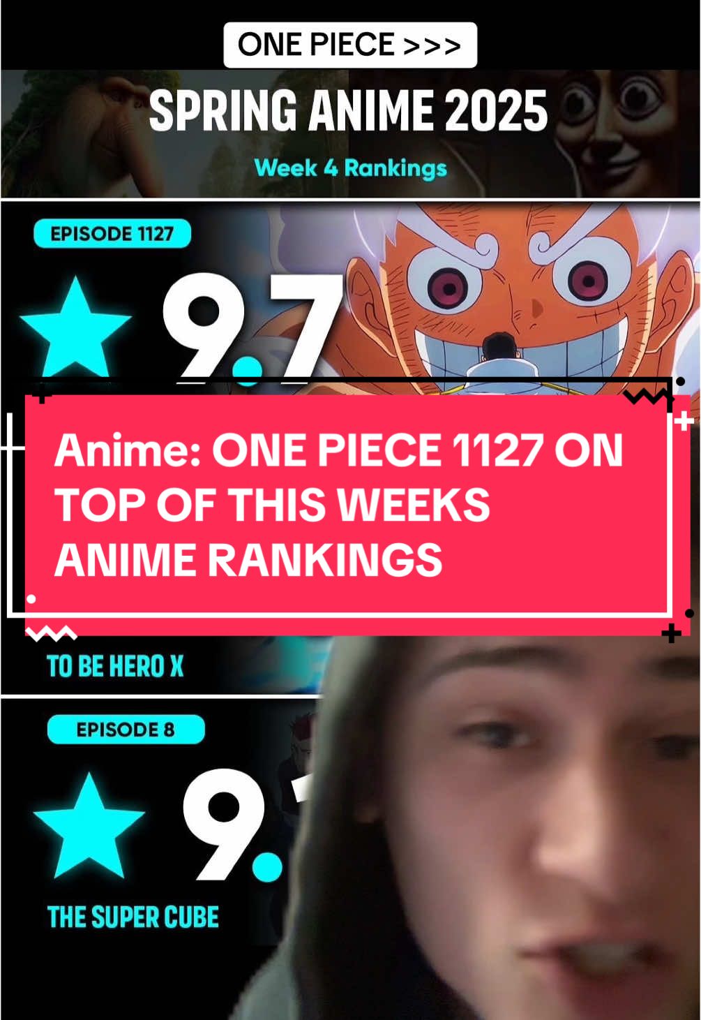 #greenscreen ONE PIECE EPISODE 1127 IS THE HIGHEST RATED ANIME EPISODE OF THE WEEK ON IMDB. BECAUSE OF COURSE IT IS #onepieceepisode1127 @Triple Nexus #fyp #foryou #foryoupage #anime #manga #onepiece #luffy #zoro #sanji #bonney #gear5 #naruto #boruto #bleach #ichigo #dbz #dragonballz #dragonball #goku #vegeta #demonslayer #jjk #yuji #yuta #gojo #sukuna #mha #aot #AttackOnTitan #eren #twitch #streaming #game #gaming @👹ANIME.GUNNY👹 @Nerd Twitch @ANIISAUCEXL 