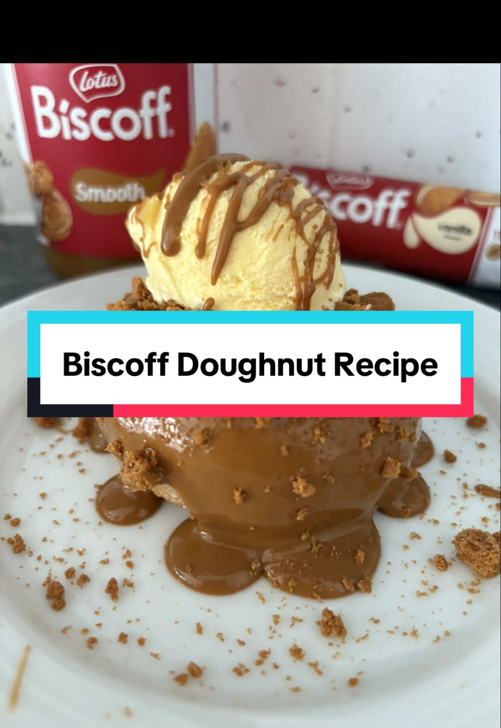 Biscoff Doughnut 😍 So easy to make 🤩 ✨Ingredients✨ 🍩 1 x Doughnut 🧡 1.5 tbsp x Biscoff Spread 🍪 1 x Biscoff Biscuit  🍦1 x Scoop of Ice Cream (I used Walls) ✨Method✨ 1- If you want to heat your doughnut, pop in air fryer for 1 minute. 2- Melt your Biscoff spread until runny about 20 seconds, then pour over the doughnut (leave a little to pour over your ice cream). 3- Chop up roughly your Biscoff biscuit & sprinkle over the doughnut. 4- Add your ice cream (I did one scoop but add as much as your heart feels). 5- Drizzle your remaining Biscoff sauce on top of your icing. Enjoy 💖 @Biscoff @Walls UK  #bakingtiktok #biscoffdessert #nobakerecipe #katiesfoodiefinds #biscoff #bakingrecipe #foodietok #doughnuts 