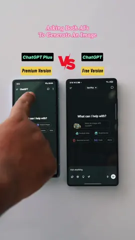 ChatGPT Plus Vs Free Version#viral #iphone #samsung 