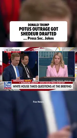 #ShedeurSanders would still be without an #NFL home if it weren't for President #DonaldTrump's NFL draft temper tantrum -- at least that's what the White House press secretary joked on Monday. READ THE FULL STORY AT THE 🔗 IN BIO! 🎥: Fox News
