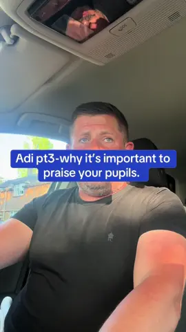 Adi part 3. Why praising your pupils is important. And how this can give you a real positive regards for them whilst teaching new skills. #CapCut #pdi #part1 #adi #part3 #part2 #drivinglessons #capcut_edit #foru #instructortrainer #drivinginstructortraining #drivinginstructor #mentor #Instructortraining #drivingtraining #standardscheck #becomeadrivinginstructor 