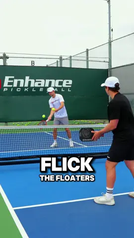 Flick, Punch, Block.  #pickleball