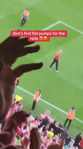Champions #fyp #fypシ #viral #foryoupage #football #liverpoolfc #kop #mersyside #footballstadium #lfc #PremierLeague #spurs #premierleaguechampions #arneslot #fistpump 