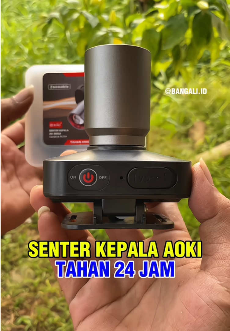 Senter kepala Aoki 60 W nyala terang baterai tahan 24 jam. Senter kepala murah #senter #senterkepala #sentersuperterang #senterled #aoki #wibgajian 
