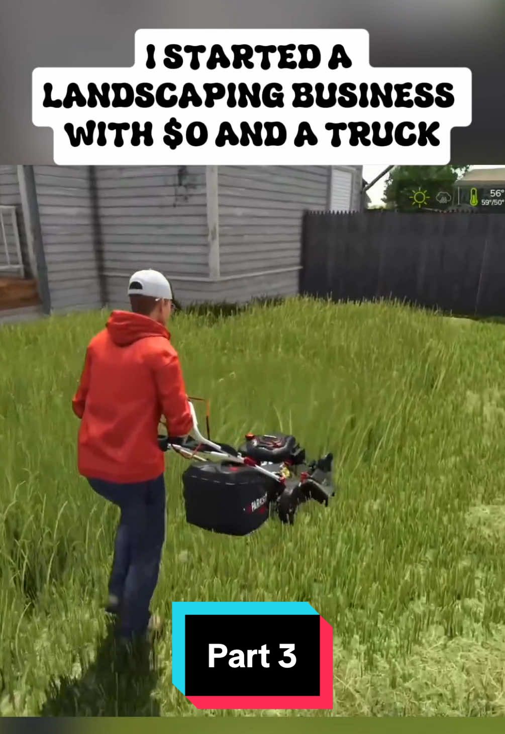I STARTED A LANDSCAPING BUSINESS WITH $0 AND A TRUCK Part 3 #farmingsimulator25 #landscaping #roleplay #fyp