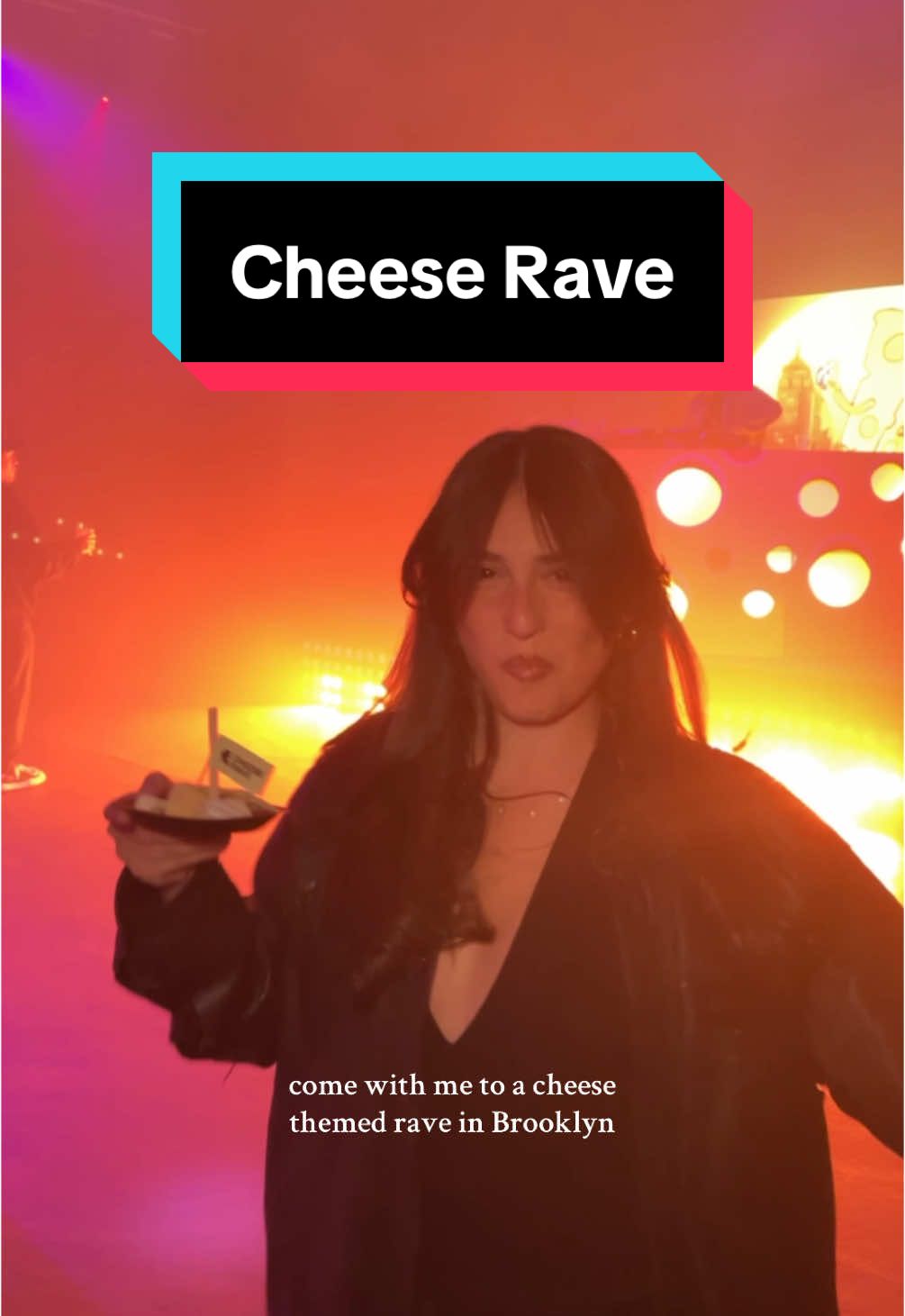 Come with me to the @Eventbrite Cheese Rave in Brooklyn 🧀🪩 #eventbritepartner #cheeserave