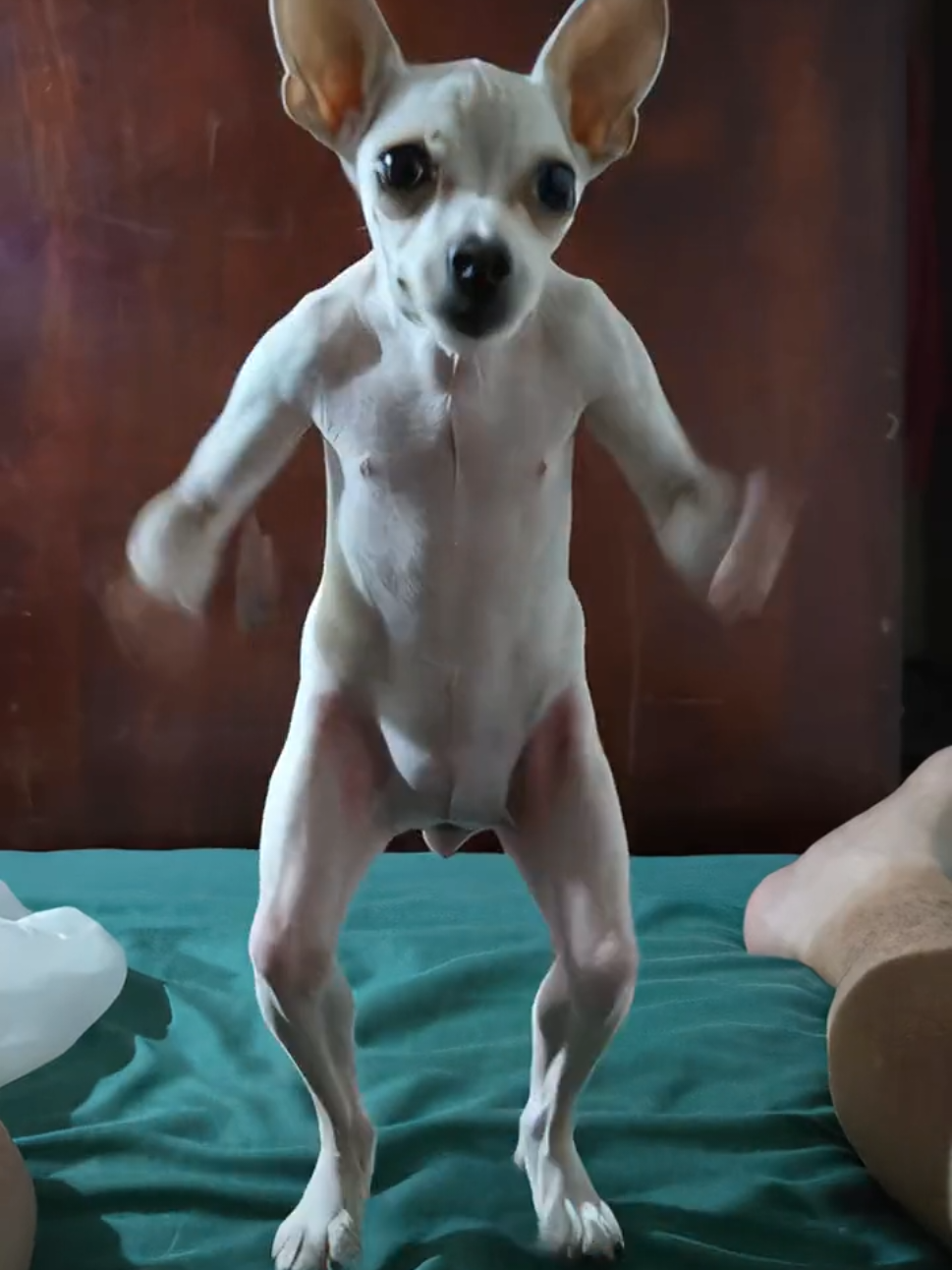 Queeeeeeeeee 😂😂 #toby #chihuahua #ia #inteligenciaartificial 