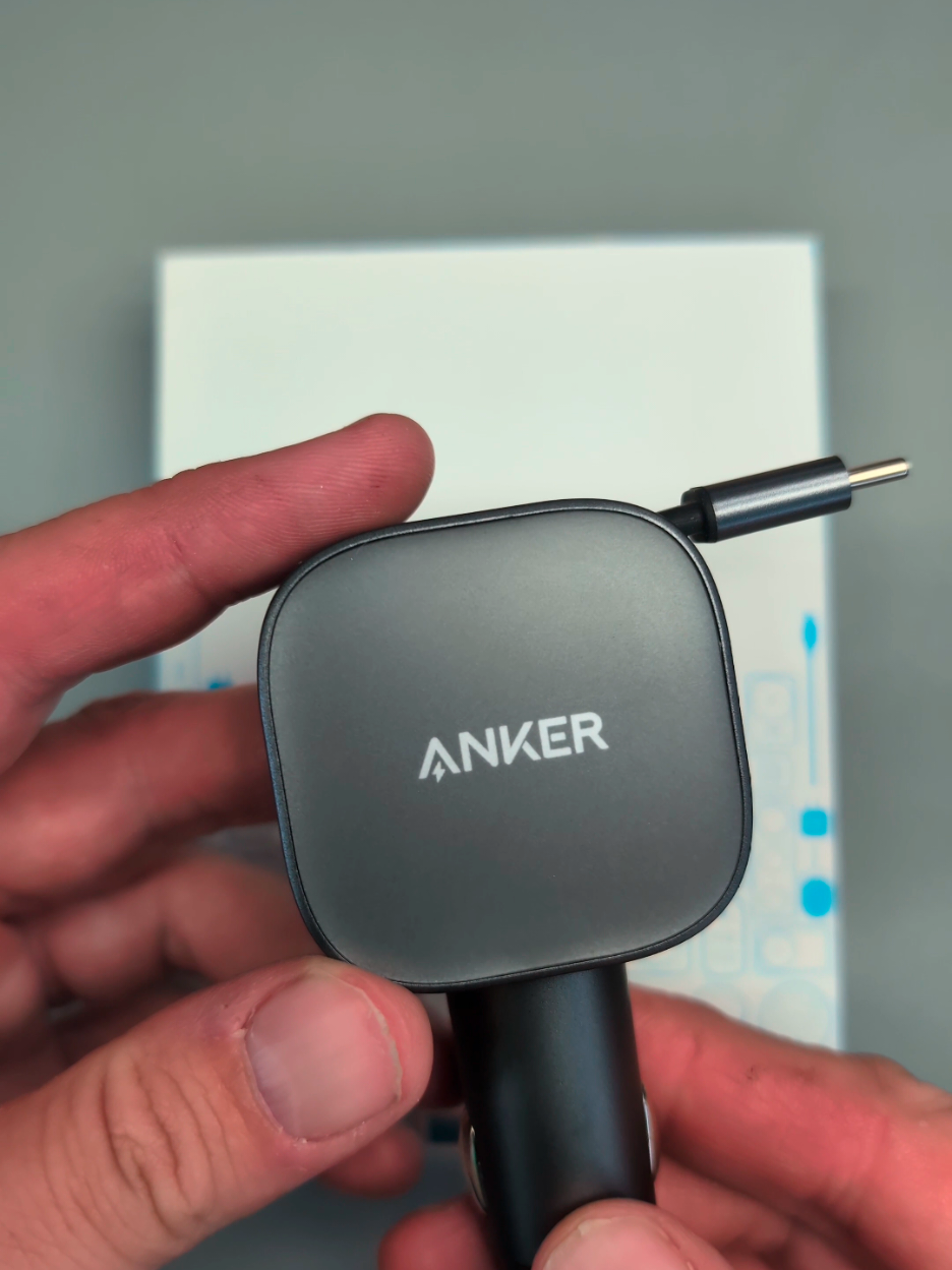Anker 75 Watt Ultra Fast Charger with retractable cable. #anker #charger #iphone #apple #samsung #car #musthaves #tiktokshop #viral #trending #sale @AnkerOfficial @AnkershopUS 