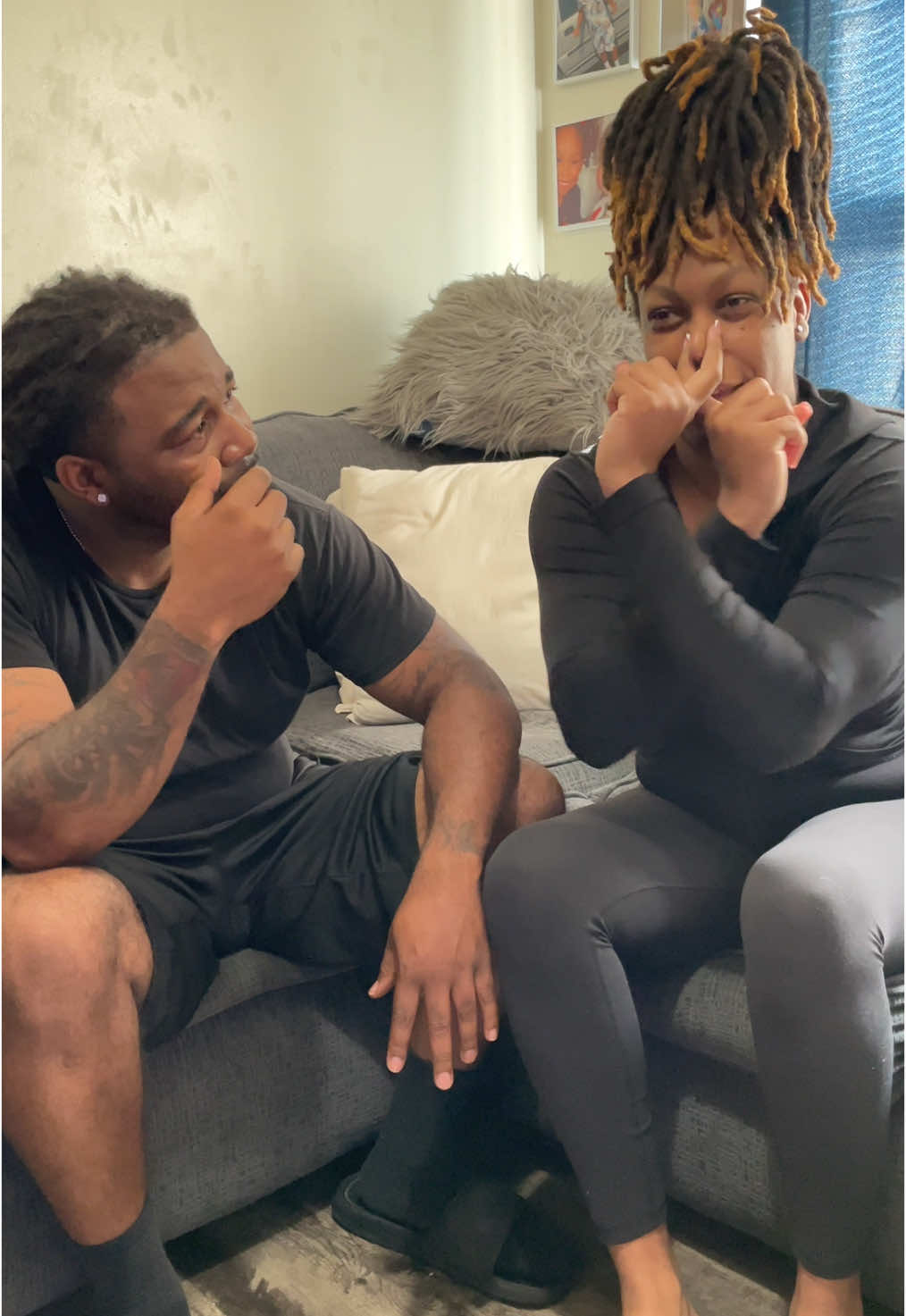 He was SO confused 😭 #nosetrick #couplechallenge #reaction #trend 