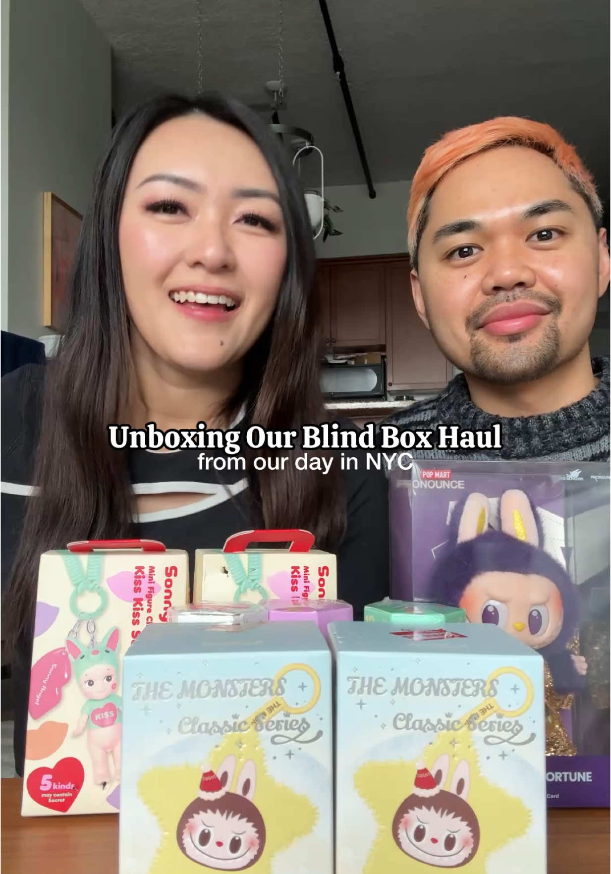 Blind box unboxing 😻 So happy with what we ended up with and all of our new come ups heh #blindboxopening #blindbox #unboxing #asmrunboxing #labubu #sonnyangel #nyc 