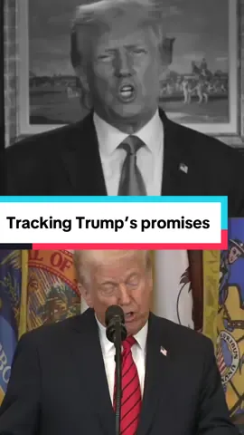 Promises made, promises kept? Here’s Trump’s track record for the first 100 days. #fyp #news #politics #political #politicalnews #politicaltiktok #trump #donaldtrump #trumppromises #trumpfirst100days #presidentdonaldtrump 