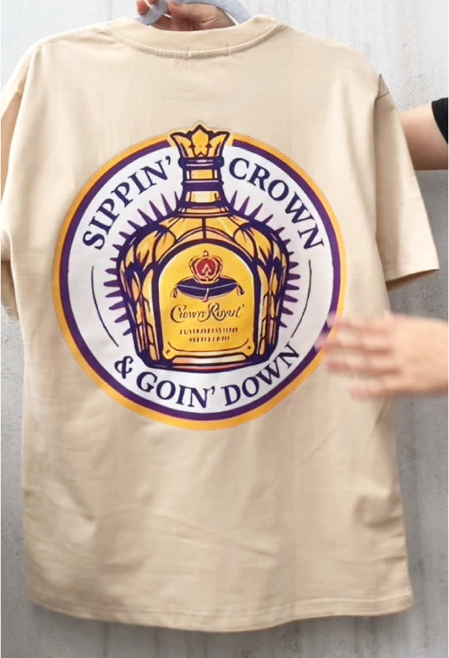 Sippin' CROWN and Goin' Down Comfy and Quality Shirt