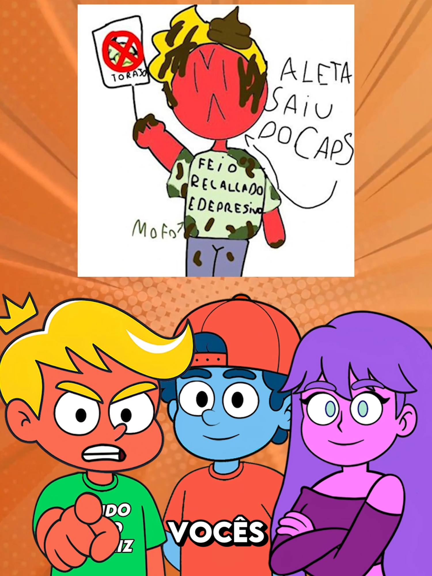 FANART E FRAMBOENZO ENVERGONHANDO A LUNA MAIS O D3NIO 👑👑 #Humor #animação #desenhoanimado