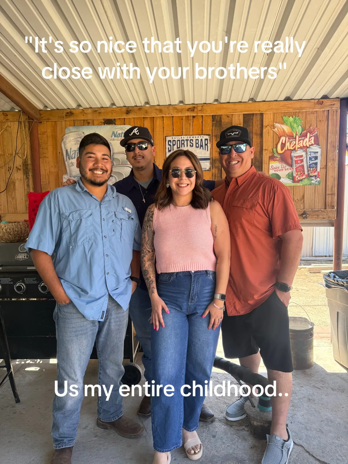 Only girl growing up with boyzzzz 😆💁🏽‍♀️ #trend#brothers#BestFriends #fyp 