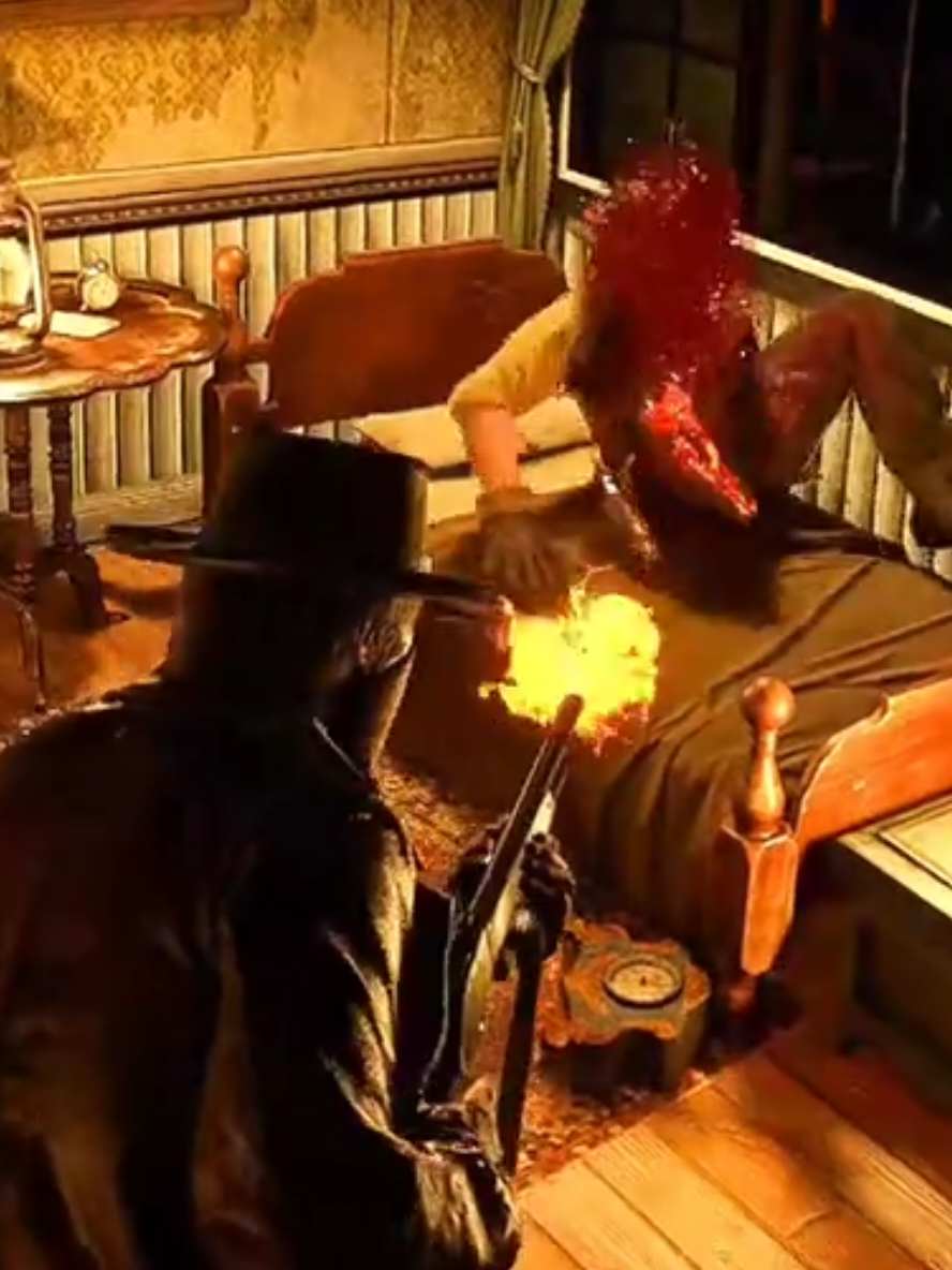 Brutal House Raids - Red Dead Redemption 2 Shootout #rdr2 #reddeadredemption2 #johnmarston #arthurmorgan #foryou #gaming #fyp 